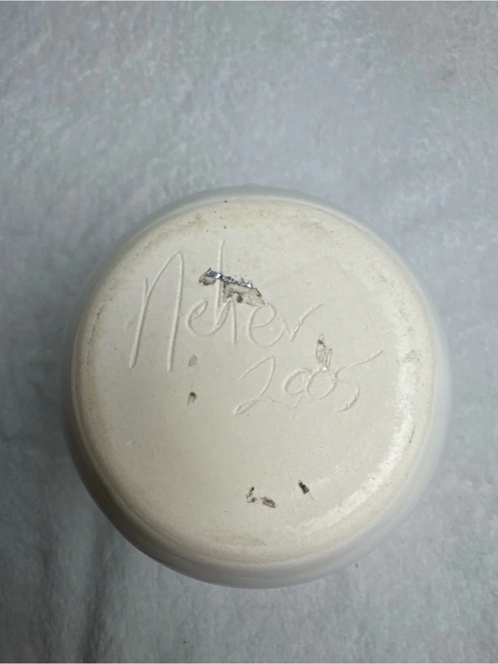 NEHER Studio Pottery Hand Warmer MUG Clay in Motion Right Handed SIGNED 2005
